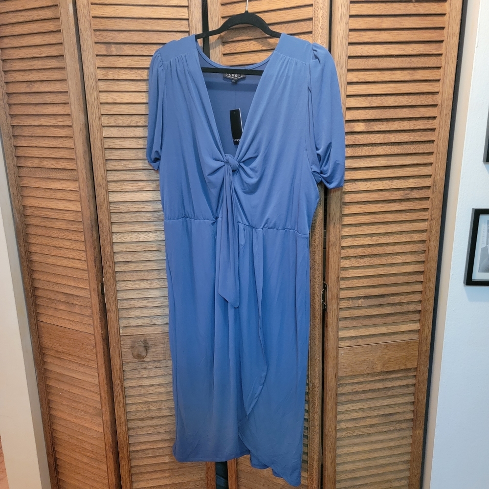 Eloquii Blue Midi Dress - Picture 4 of 4